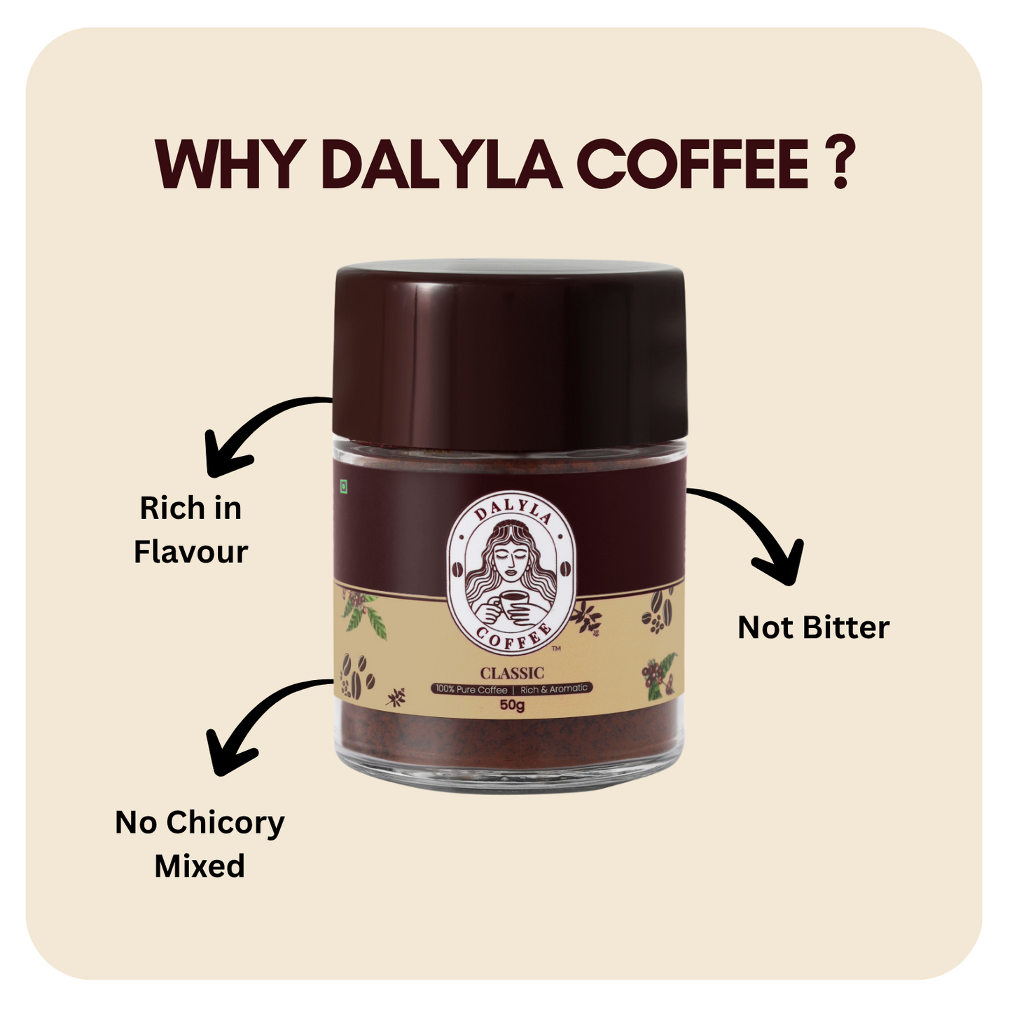 Dalyla Classic Instant Coffee (200 gm zipper)