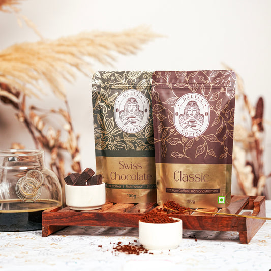 CHOCO RUSH LATTE - Swiss Chocolate & Dalyla Classic Instant Coffee (100g x 2) - 200g