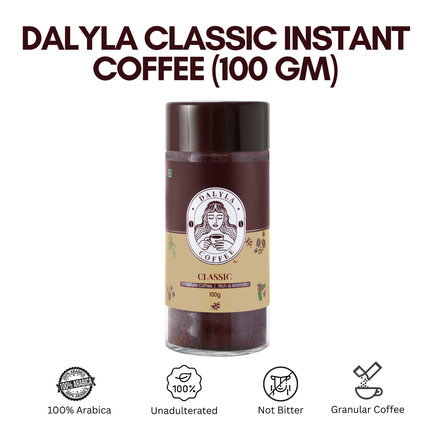 Dalyla Classic Instant Coffee (100 gm)