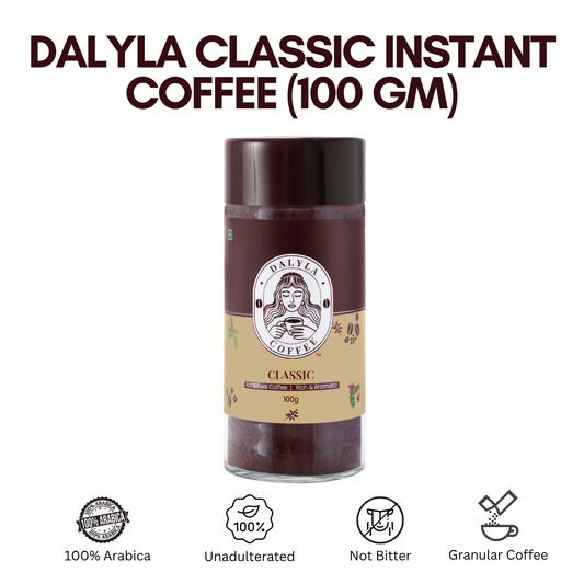 THE ADULTING FUEL - Dalyla Classic Instant Coffee Jar (100 gm)