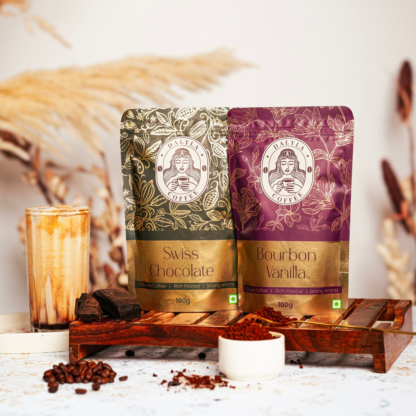 DOUBLE TROUBLE BREW - Swiss Chocolate & Bourbon Vanilla Combo (100g x 2)